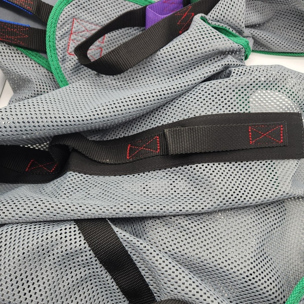 Patient Aid Large Mesh Patient Lift Sling Full Body Commode 350lb Transfer - Picture 8 of 12